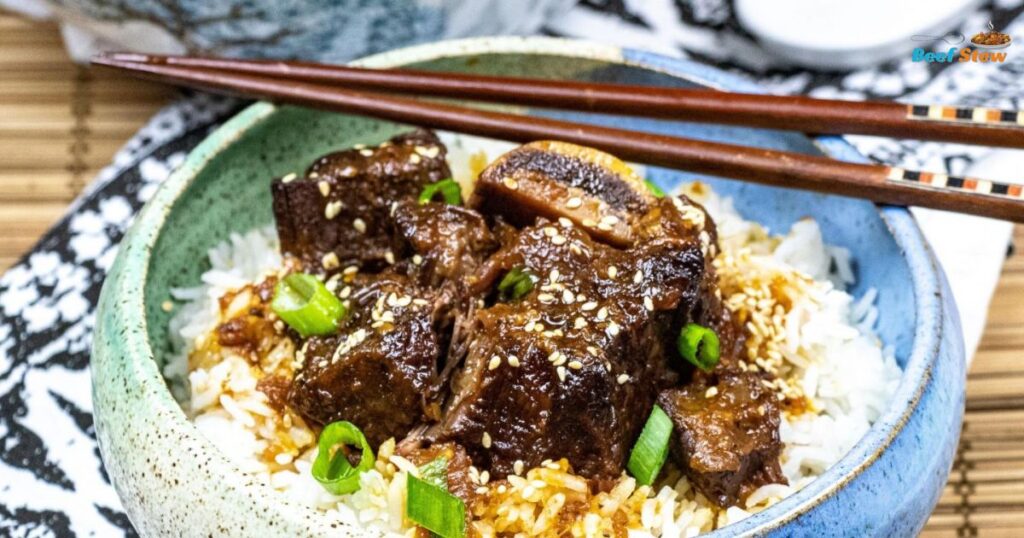Korean beef stew with rice