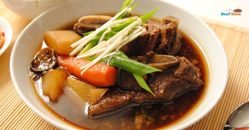 Korean beef stew galbi jjim